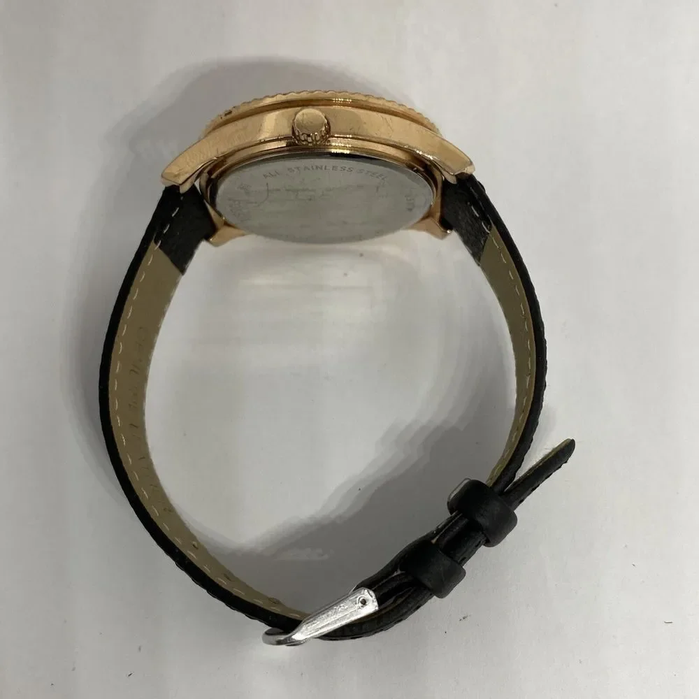 Fossil Stella ES3590 Women's Black Leather Analog Dial Quartz Wrist Watch OP796